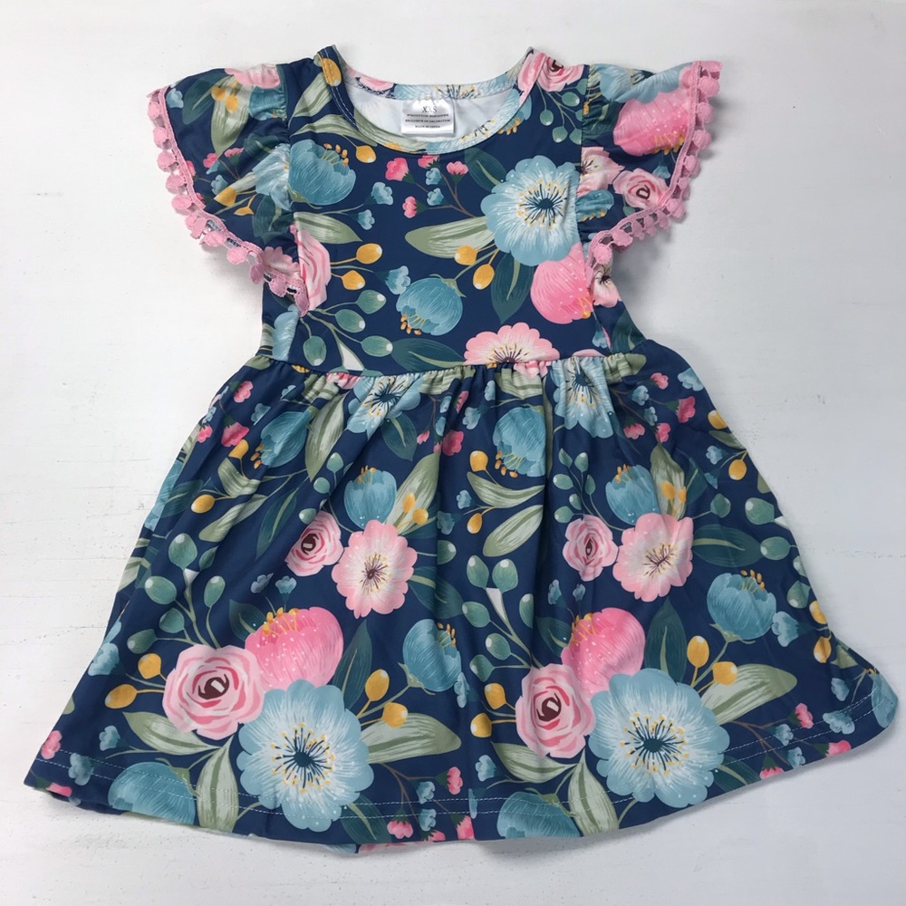 Blue Floral Dress
